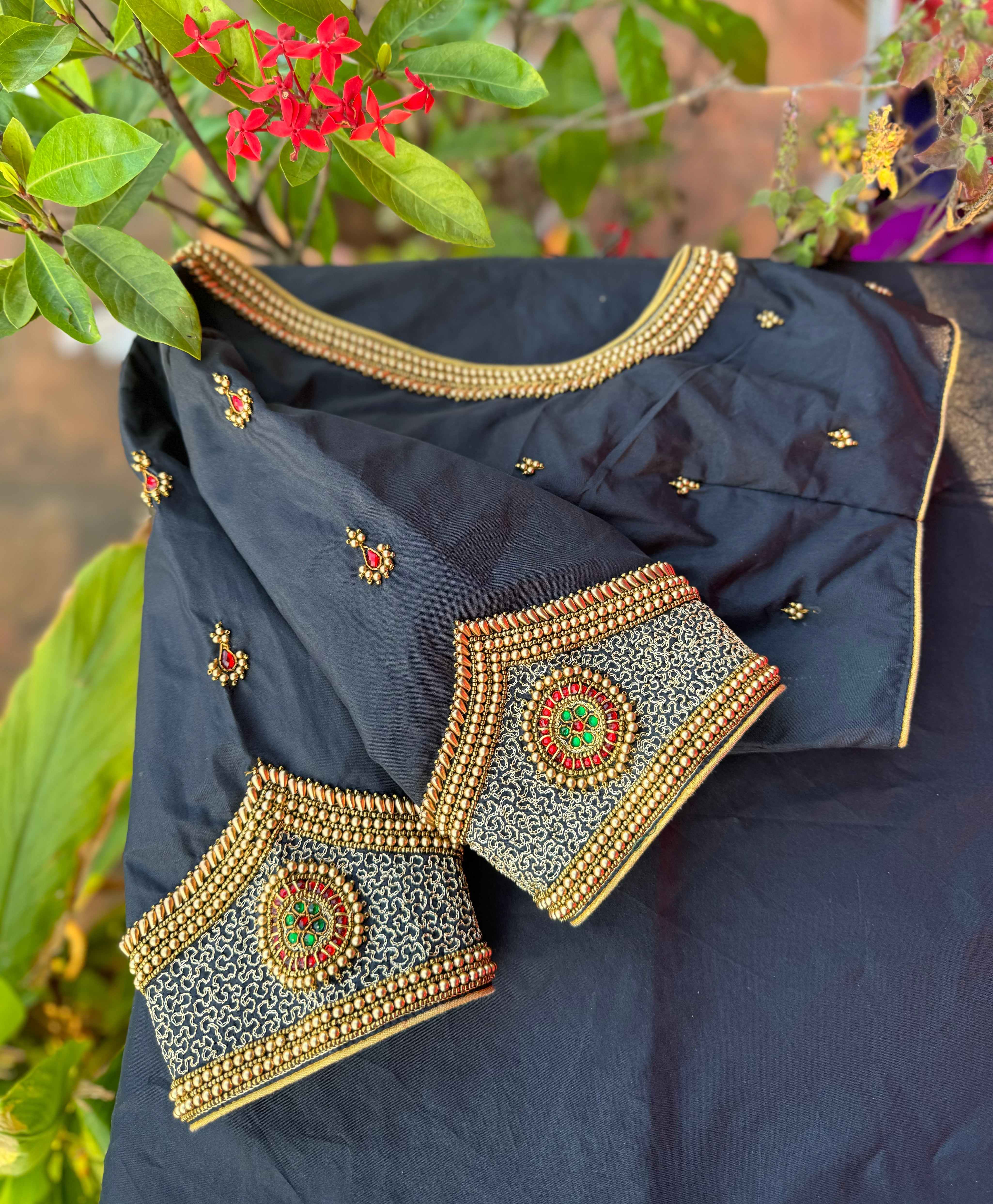 Zardosi Designer Readymade Blouse - Aadambharaa