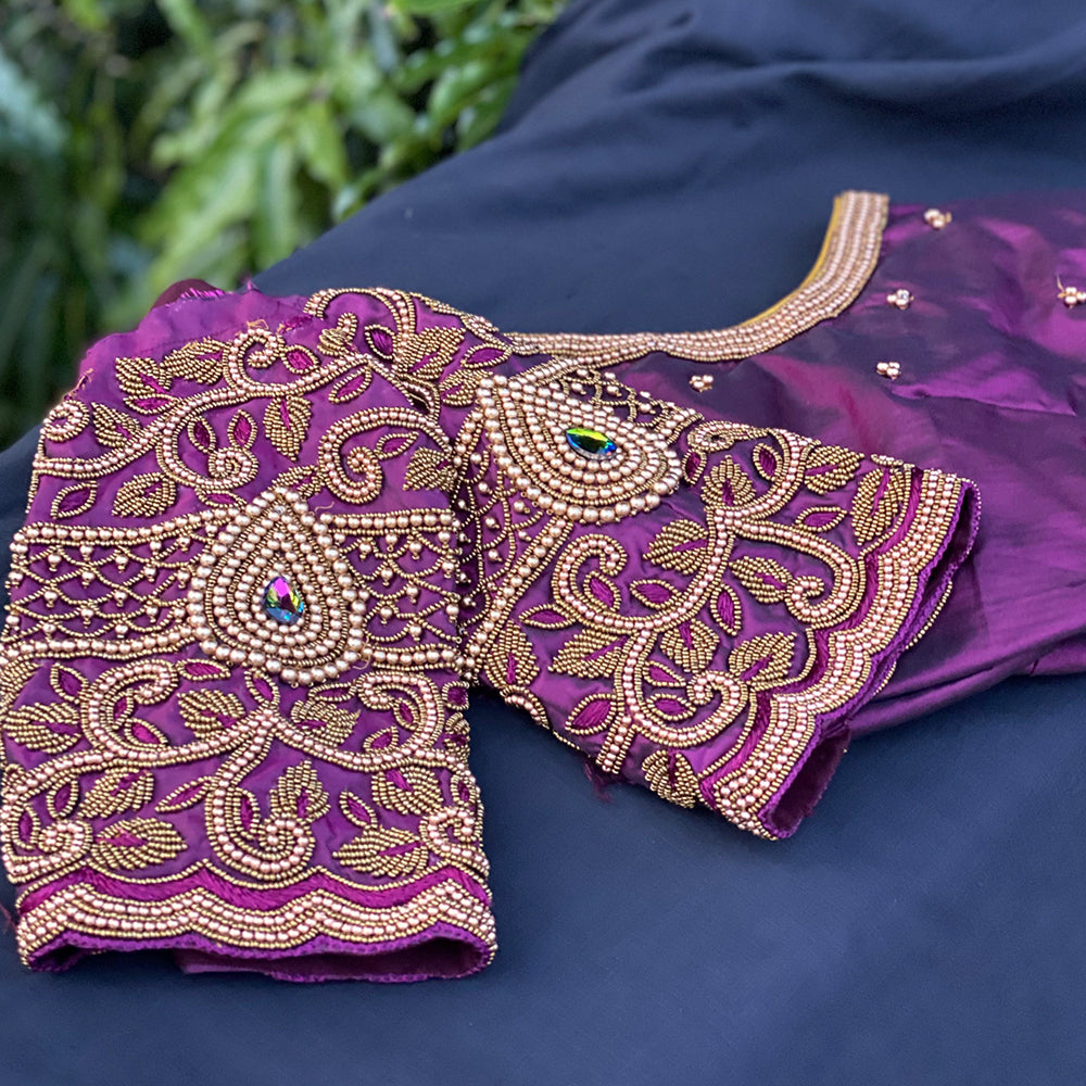 Plum blouses for weddings best sale