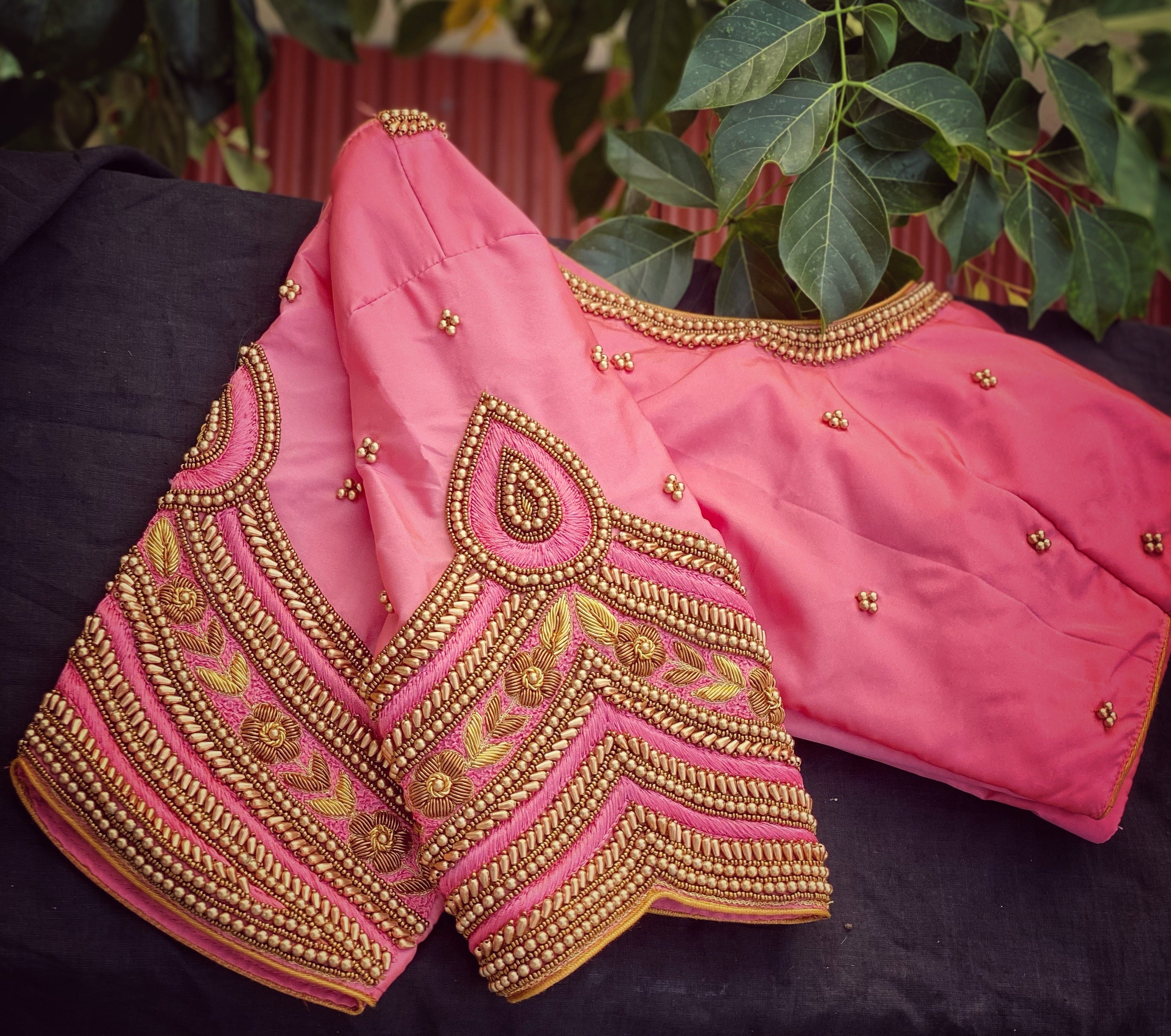 Blush Pink Scallop blouse