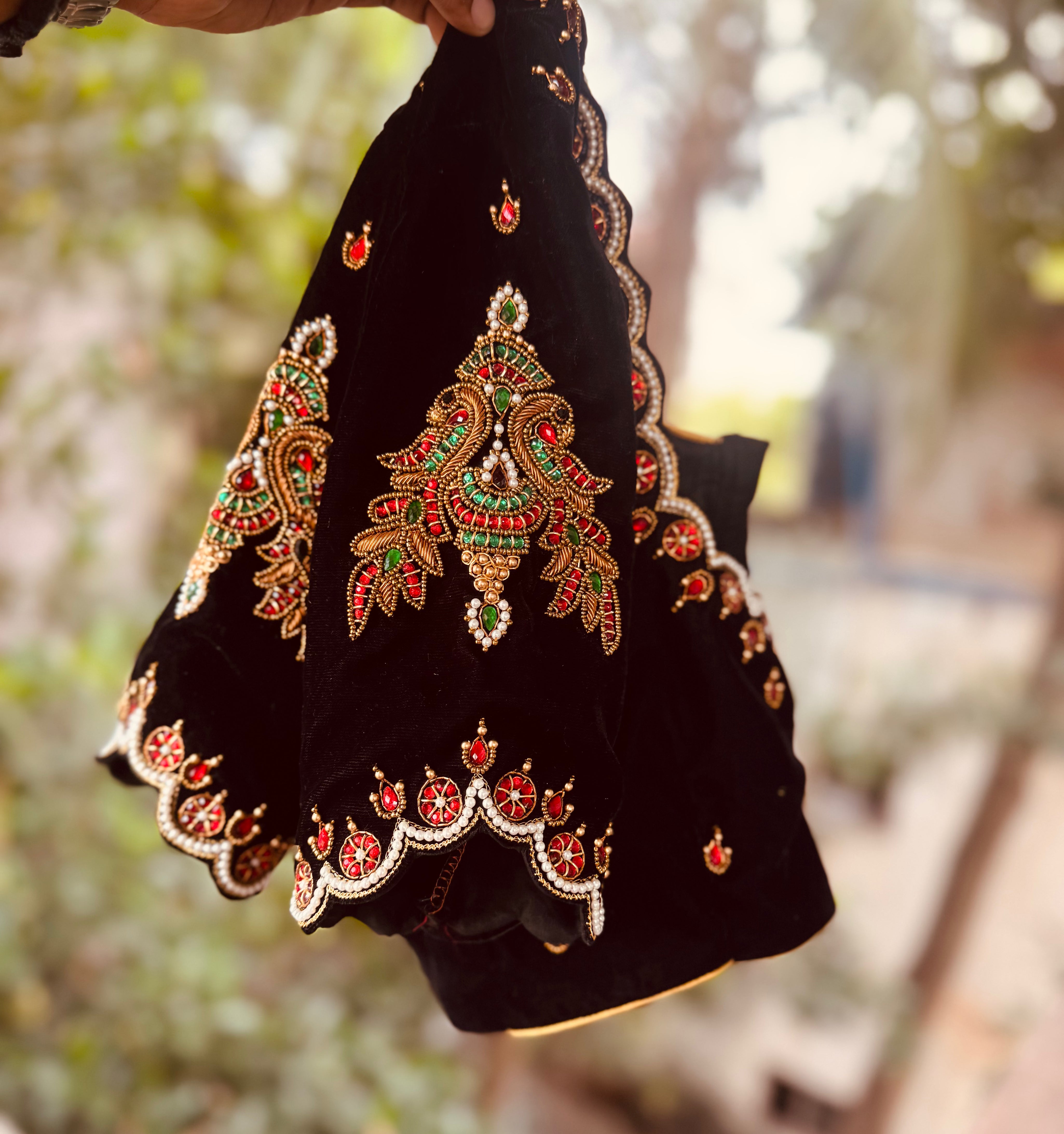 Black velvet kemp vanki blouse