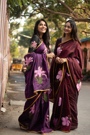 Floral Saree Blouse Set