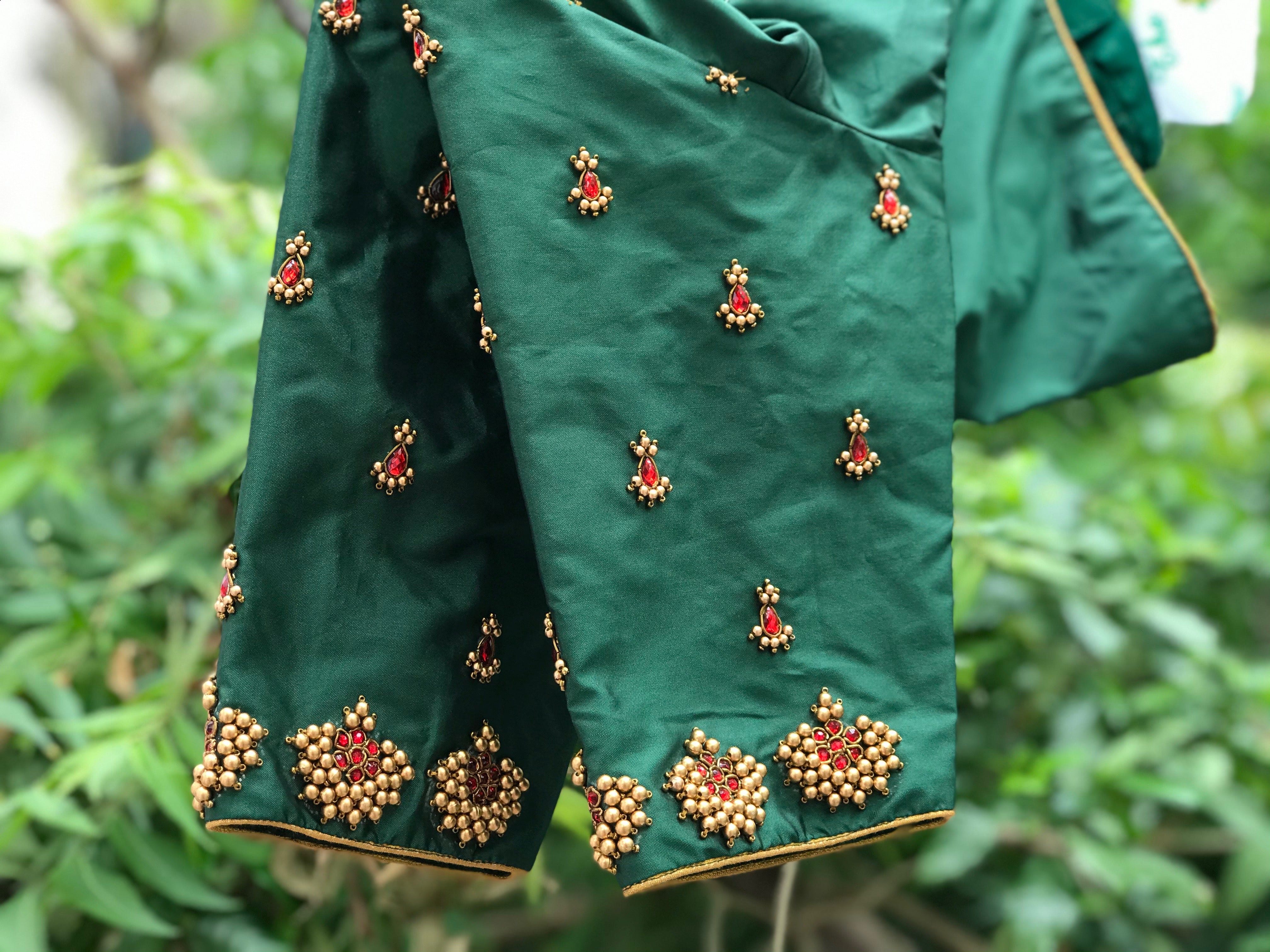Green Kemp padakkam blouse