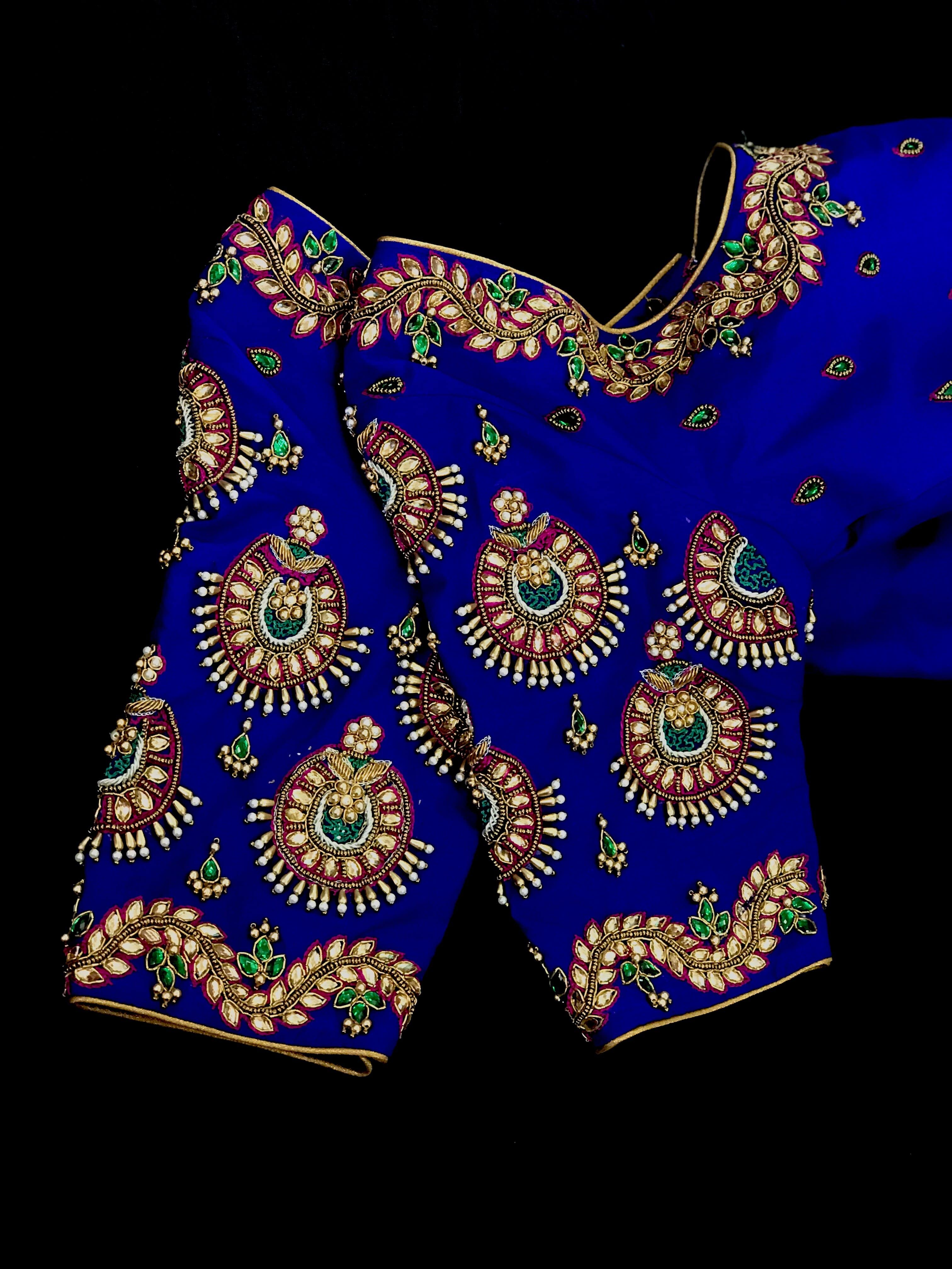 Multi Color Chandbali Design Blue
