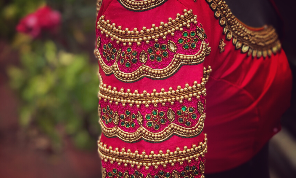 Readymade Heavy Work Bridal Blouses Online Aadambharaa Store