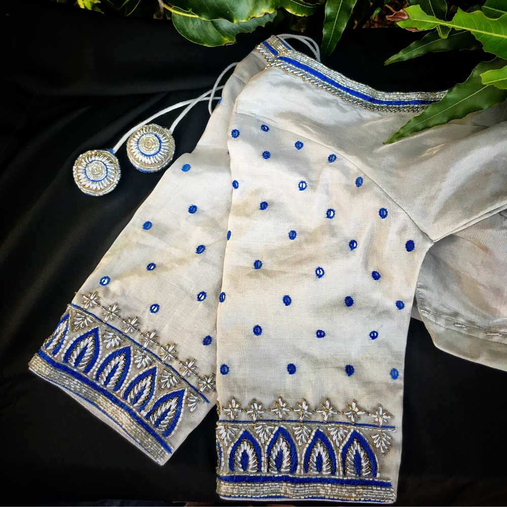 Silver Sequin Butti Blouse
